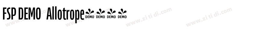 FSP DEMO   Allotrope字体转换